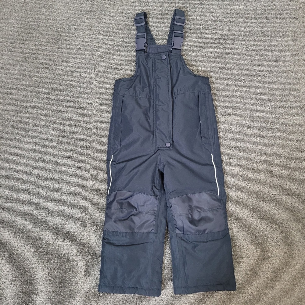Lily & Dan Size 2T Snow Bibs‎ Toddler Navy Blue Insulated Winter Overalls Ski